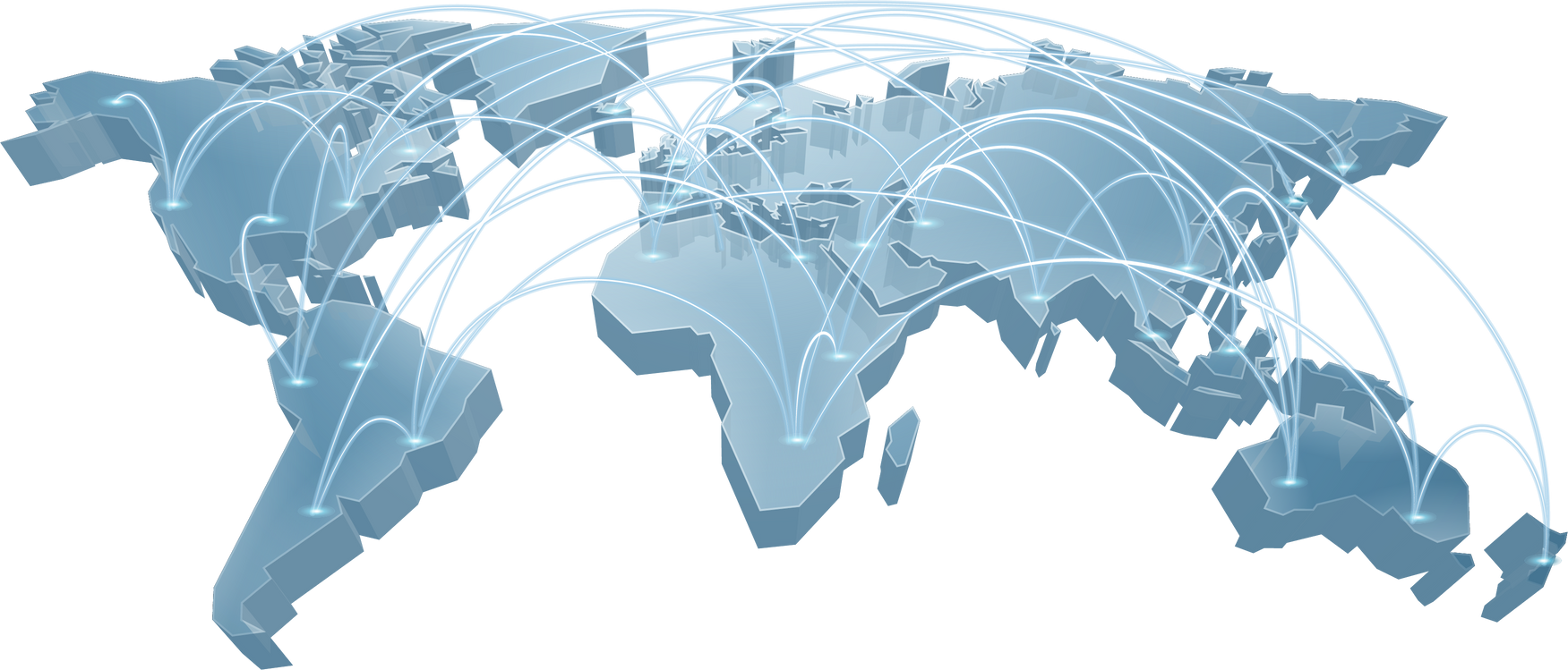 World Map Background Globe Global Trade Concept